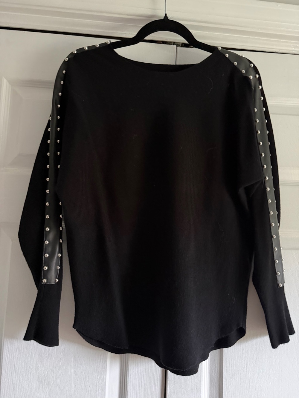 Sioni Black Studded Sweater